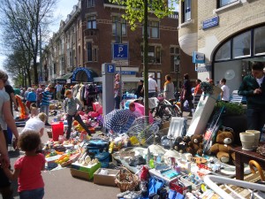 Yard Sale Wares on Queen's Day www.adventuresinexpatland.com
