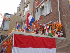 DSC04235 Dutch house decorated in support of Netherlands national team at Adventures in Expat Land
