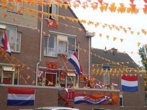 DSC04237 Decorated Dutch house for national voetbal on Adventures in Expat Land